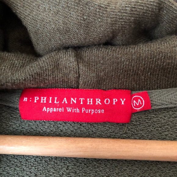 n:PHILANTHROPY Gamble Sweatshirt Green Hoodie - Picture 7 of 8